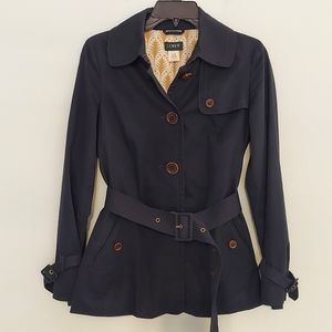J Crew Women's Button Up Belted Jacket. Size 2
